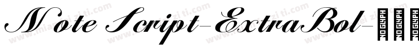 Note Script-ExtraBol字体转换